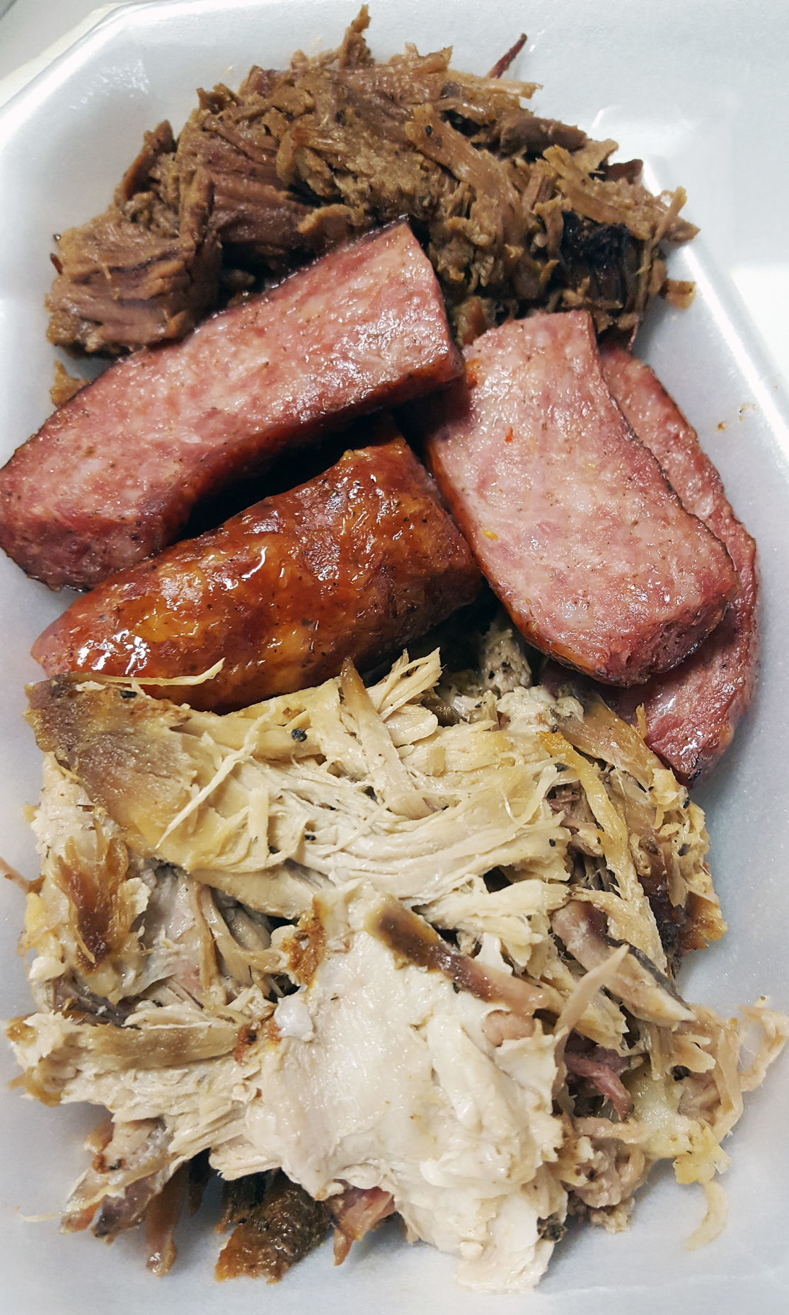 Three-meat plate
